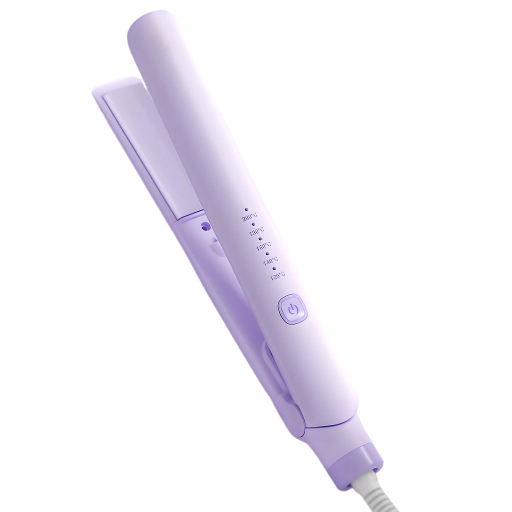 Hair Straightener Curler Iron Negative Ions Temp Adjustable Styling for Women Frizz Free Salon Results