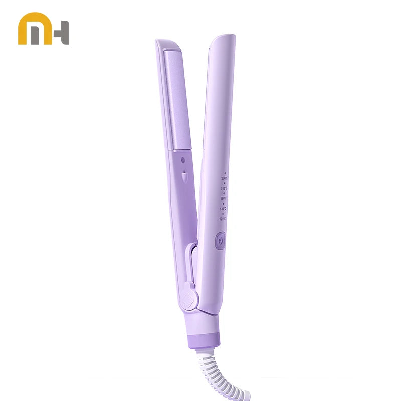 Hair Straightener Curler Iron Negative Ions Temp Adjustable Styling for Women Frizz Free Salon Results